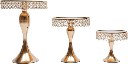 11Pcs Metal Cupcake Stand, Crystal Cake Stand Display Set Cake Large Cake Rack with Base Dessert Trays for Wedding Afternoon Tea Birthday Party