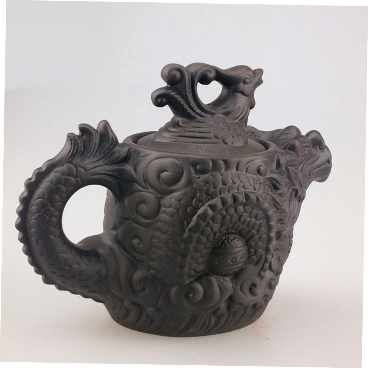 Alipis 2pcs Dragon Phoenix Purple Clay Teapot Tea Pets Gongfu cast iron tea kettle tea maker kettle clay zisha teapot tea pot cast iron teapot ceramic office mini herbal teapot