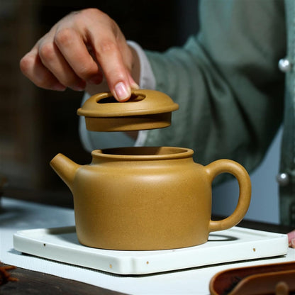 INEOUT Teapot Purple Clay Teapots Handmade Tea Pot Raw Ore Beauty Kettle Master Zisha Tea Set Customized Gifts