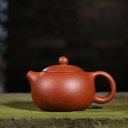 EEYZD Fine Handmade Zisha Teapot,Hand Painted White Plum Blossom Xishi Pot,Chinese Yixing Kungfu Ceramic Mini Teapot,7 teapot
