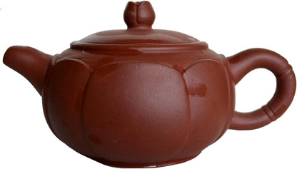 Lotus Teapot 7oz Chinese Yixing Zisha Clay Purple Sand Pot Chinese Kungfu Tea Set Brewing Kettle