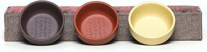 SILINE 3 Colors Zisha Gongfu Teacup,1.5 Oz Chinese Yixing Clay Kung Fu Tea Cup, Used with the Teapot