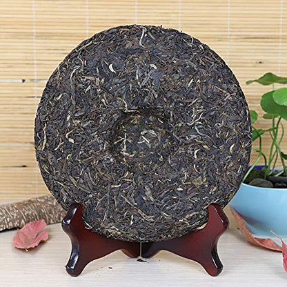 FullChea - 2007 Mengku Raw Pu-erh Tea - Pu Erh Tea Loose Leaf - Sheng Puerh From Yunnan - Detox Cleanese - 14.11oz / 400g