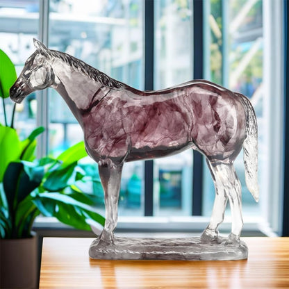 Art Standing Horse Statue Figurines Sculpture Home Office Decoration Tabletop Decor Ornaments Gifts for Horse Lovers