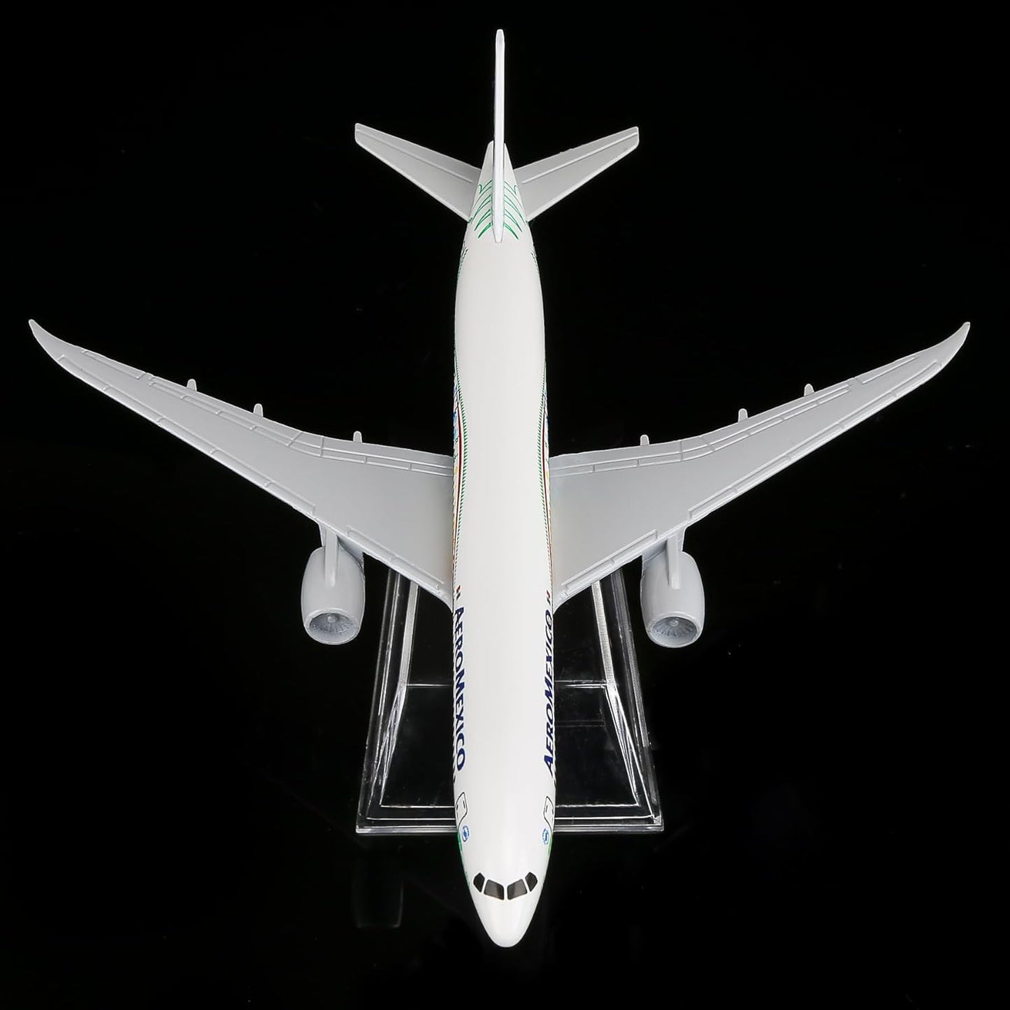 24-Hours 1:400 MEX Feathered Snake Painting 787 16cm Alloy Airplane Model for Display or Collection