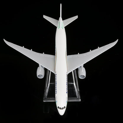 24-Hours 1:400 MEX Feathered Snake Painting 787 16cm Alloy Airplane Model for Display or Collection