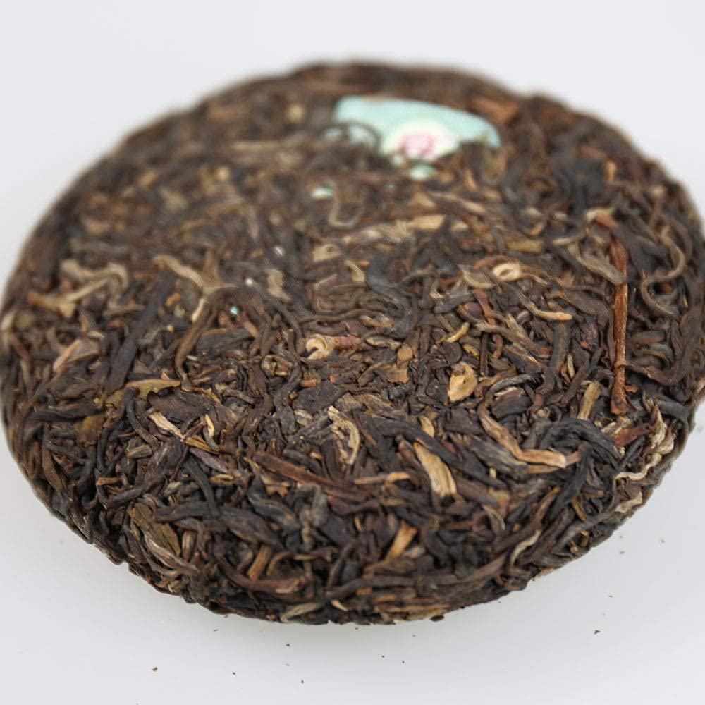 TAETEA 7542 Classic Raw Pu-erh Tea, Aged Fermented Puerh Tea Cake, Chinese Sheng Pu'er Tea Black Tea for Daily Drink and Gift 150g / 5.29oz