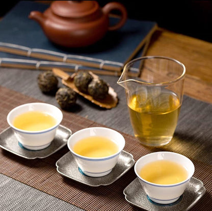 Green Dragon Pearl Raw Pu-erh Tea