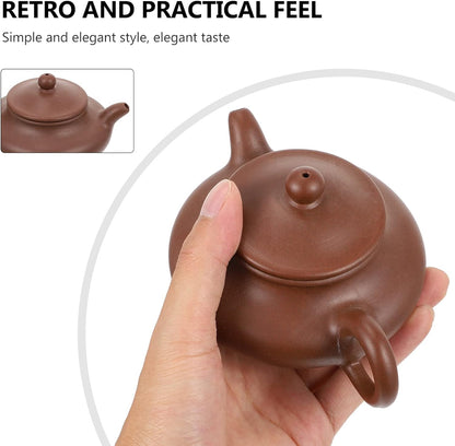 Hemoton 1pc Teapot Tea Pouring Pot Filter Loose Tea Pot Loose Leaf Tea Maker Clay Ceramics Pot Multipurpose Kettle Hot Water Kettle Zisha Tea Pot Make Tea Fine Stone Tools Purple Clay