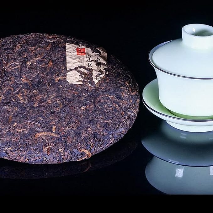 Big Leaf Pu'er Tea Cooked Cake Menghai Jujube Fragrant Pu'er Ripe Tea 357g