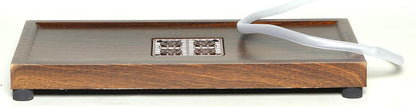 SILINE Wooden Tea Serving Tray,Chinese Kung Fu Tea Tray with Drain Hole and Pipe