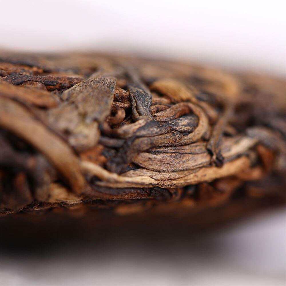 FullChea - 2018 Haiwan Shu Puerh Tea - Menghai Pu Erh Tea Loose Leaf - Ripe Pu-erh Aged Black Tea - Diet Tea - 14.11oz / 400g