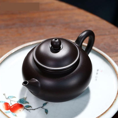 INEOUT Teapot Zisha Teapot With Raw Black Mud Filter Zisha Beauty Teapot Household Supplies Customization