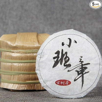 50g 2019 Yunnan Mini Puerh Raw Puer Cake Sheng Puer Tea "Mini Ban Zhang" (50g*5 pcs)