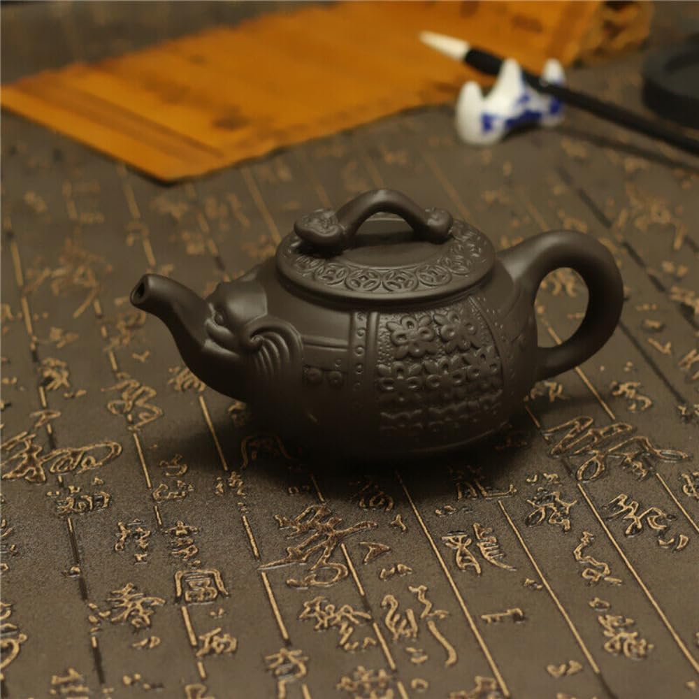 120cc 4.72" Chinese Yixing Zisha Clay Pottery Teapot Elephant Design Clay TeaPot