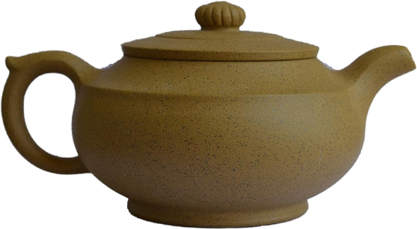 Teapot 300ml Chinese Yixing Clay Huangduan Zisha Classic Big Bore Hanbian