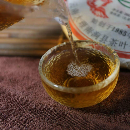 FullChea - 2009 Tulin 702 Raw Pu-erh - Menghai Pu Erh Tea Loose Leaf - Sheng Puerh From Yunnan - Reduces Stress - 13.4oz / 380g