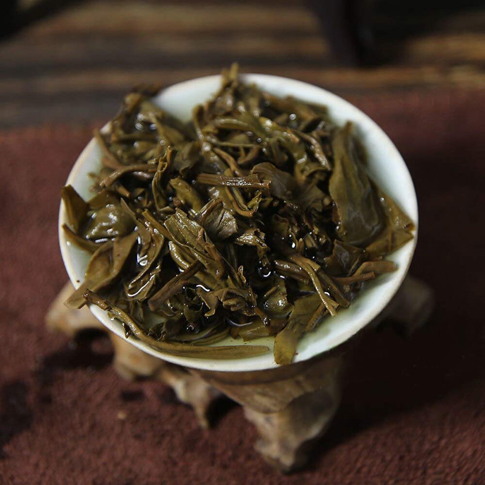 FullChea - 2014 Tulin Wild Arbor Raw Pu-erh Tea - Menghai Pu Erh Tea Loose Leaf - Sheng Puerh From Yunnan - Reduces Stress - 12.59oz / 357g