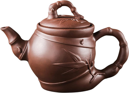 MIKMAX Teapot Zisha Pot Large Capacity Bamboo Teapot Built-in Stainless Steel Filter Teapot Tea Set Tea Cup Set