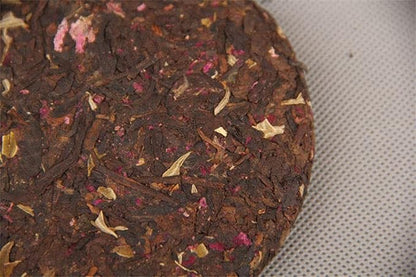 Pu-erh Tea Cake 100g Rose Flavor Beauty Cooked Puer Tea Green Food Black Tea