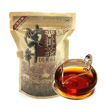 FullChea - 2003 Ripe Pu-erh Aged Black Tea - Pu Erh Tea Loose Leaf - Supreme Pu Erh From Yunnan - Helps Digestion (8.8oz / 250g)