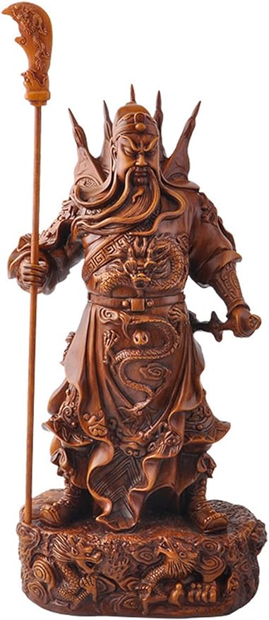 Guan Gong Kwan Kung Guan Yu Statue,Guan Yun Chang Best Feng Shui Gifts Kuan Gong Statue God of Wealth God of Fortune Guan Yu Figurines Guan Gong Sculpture Guan Di Statue,50cm