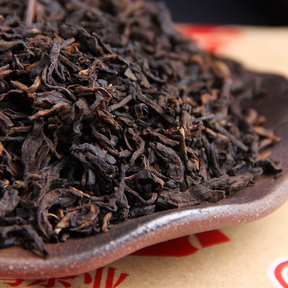 FullChea - Haiwan 2018 Shu Puerh Tea - Menghai Pu Erh Tea Loose Leaf - Ripe Pu-erh Aged Black Tea - Health Care - 35.27oz/ 1000g