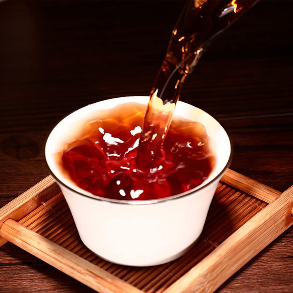 Jarteela - Chinese Ripe Puerh Tea (Cook Puerh) - Sweet & Mellow Flavor - 100g/3.53oz - Good For Regulating Balance of Body