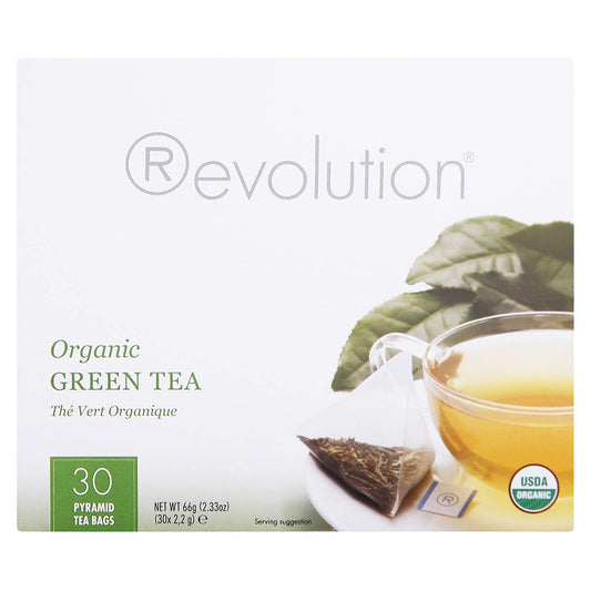 Revolution Tea - Mesh Infuser Full Leaf Tea - Organic Green Tea - 30 Bags