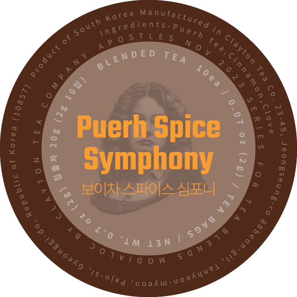 Modialoc, the Apostles - blended tea - 10 pyramid teabags (Puerh Spice Symphony)