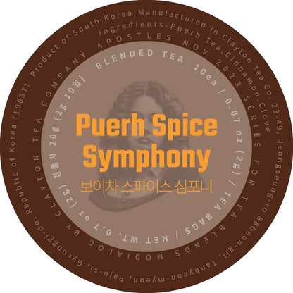 Modialoc, the Apostles - blended tea - 10 pyramid teabags (Puerh Spice Symphony)