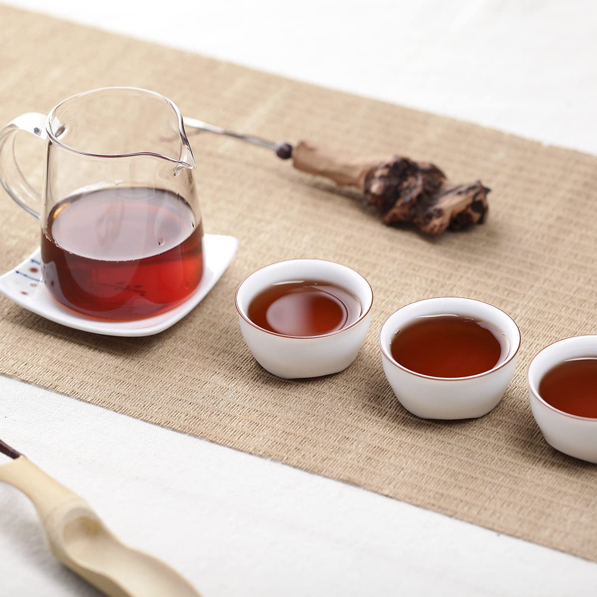 SANRAN Yunnan Puerh Tea Pie,Tea Cake, Premium Aged Fermented Pu-er Tea, Healthy Chinese Drink Beverage with Exquisite Box and Tea Needle Tool, Best Gift for Family, Friends(Ripe/Fermented tea 357g)