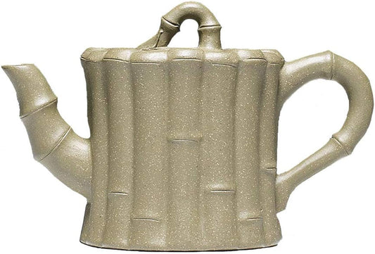 Teapot 8.5Oz Chinese Yixing Zisha Clay Ceramics Handmade Bundle Bamboo Tea Pot Purple Sand Mud Kungfu Kettle Tea Set