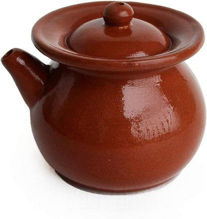 Teapot Chiese Clay Gongfu Tea 8oz/240ml Simple jar Zisha Tea Pots… (purplish red)