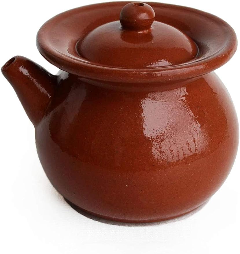 Teapot Chiese Clay Gongfu Tea 8oz/240ml Simple jar Zisha Tea Pots… (purplish red)