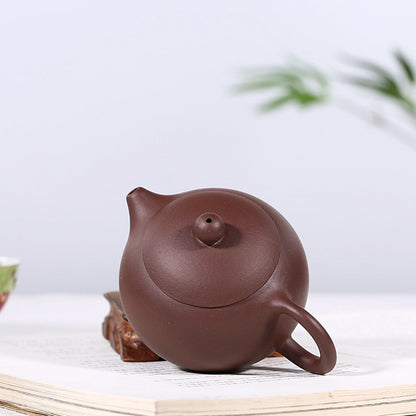 EEYZD Fine Handmade Zisha Teapot,Hand Painted White Plum Blossom Xishi Pot,Chinese Yixing Kungfu Ceramic Mini Teapot,7 teapot