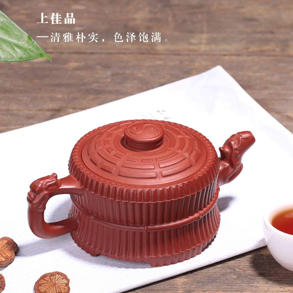 Teapot 9Oz Chinese Zisha Clay Dahongpao Pottery Handmade Tea Pot Ceramics Purple Sand Mud Kungfu Kettle