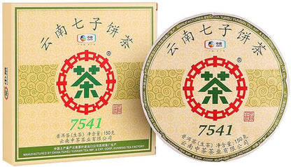 ONWILLTEA - CHINA TEA 7541 Classic Puer Raw Puerh Tea 150g ZhongCha Pu-erh Tea Boxed