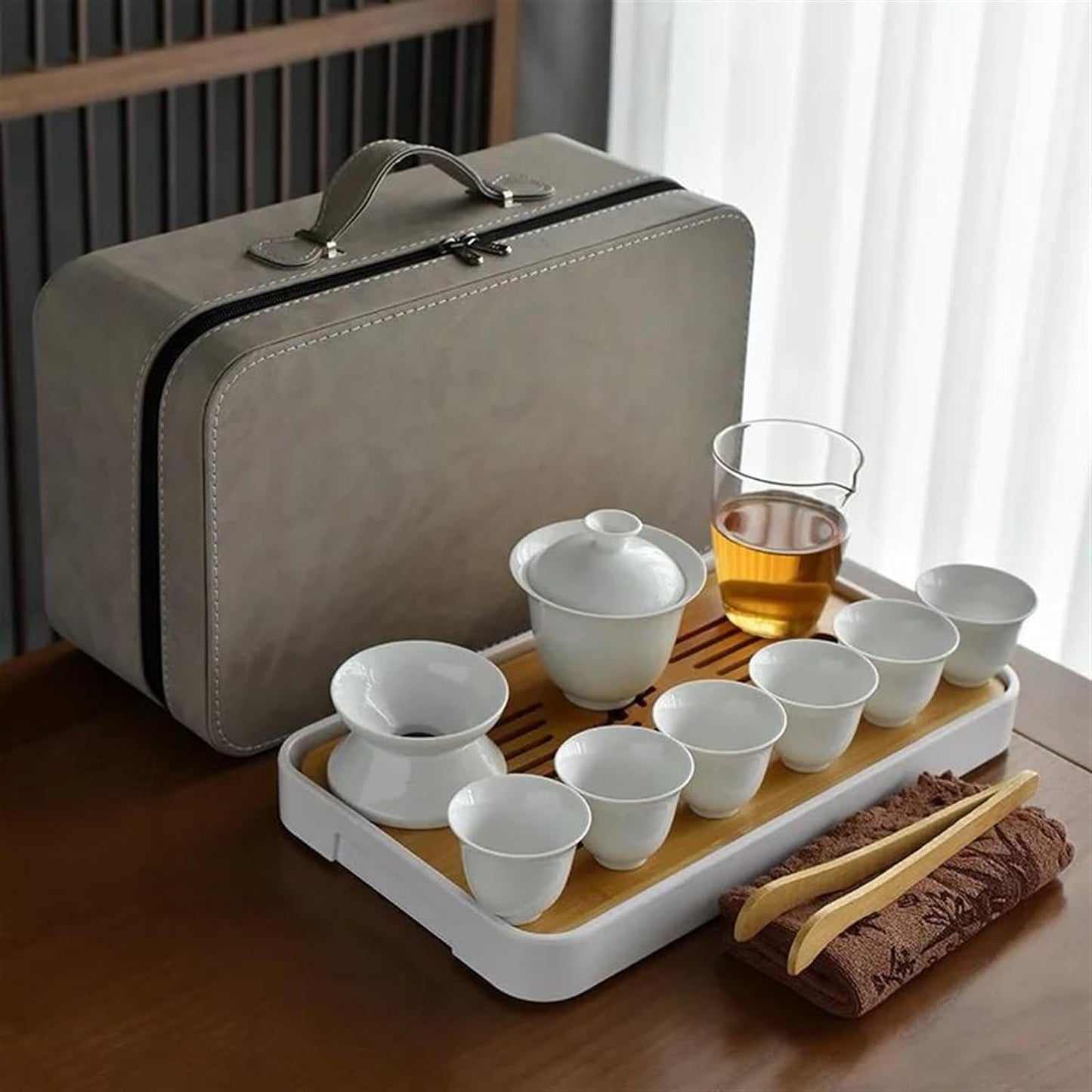 Afternoon Tea Set Gift Tea Set Ceramic Bowl Set Teaware White Porcelain Tea Set Travel Tea Set Opening Gift Kung Fu Tea Set Chinese Tea Set For Adults
