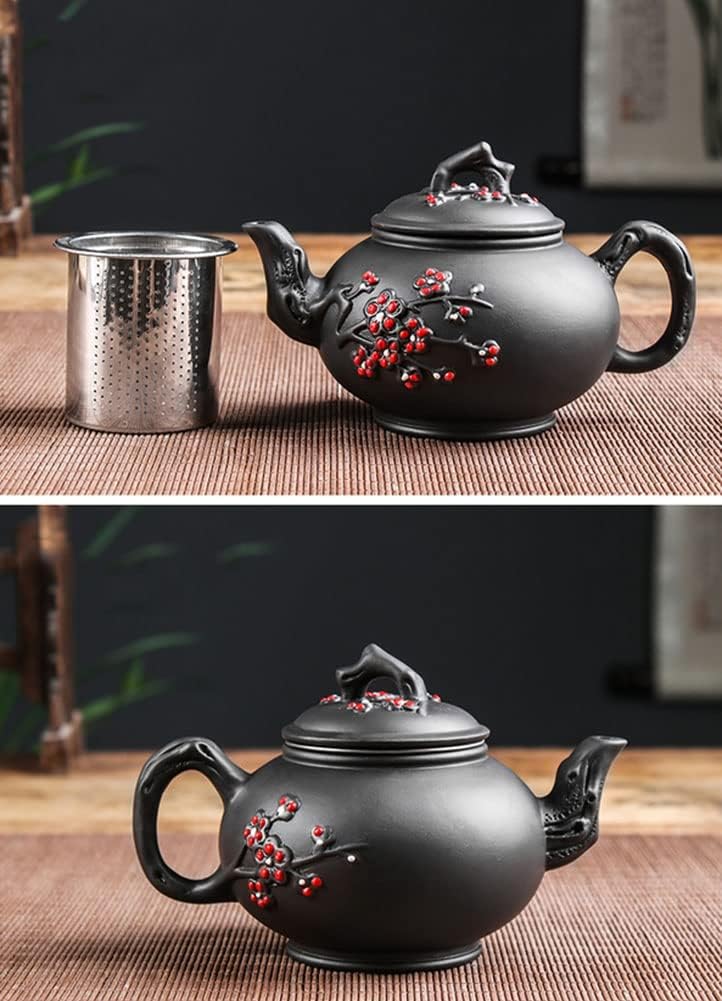 Chinese Yixing Handmade Purple Clay Teapots with Filter Ceramic Teapot Traditional Zisha Kungfu Tea Kettle A04