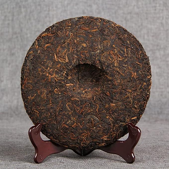 357g Old Tree Chinese Ripe Puerh Tea Cake Iceland Golden Buds Shu Puer Tea