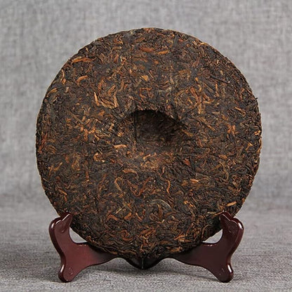 357g Old Tree Chinese Ripe Puerh Tea Cake Iceland Golden Buds Shu Puer Tea