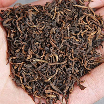 ONWILLTEA - Puer Tea Loose Leaf Ripe Pu-erh Tea - 6 Years Aged 100% Natural Puer Tea Shu Cha - Aged Black Tea Pu Er - 500g (17.63 ounce)