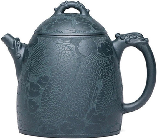 Sweden 300ml Yixing Purple Clay Teapots Handmade Dragon Pattern Tea Pot Kettle Chinese Zisha Tea Set Collection