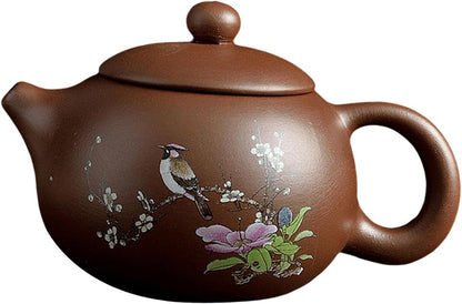 Bothyi Zisha Teapot Tea Kettle with Infuse Teaware Gift Kung Fu Teapot Chinese Tea Pots, 170ml Bird