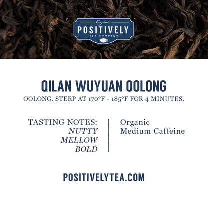 Organic Positively Tea Company, Qilan Wuyuan Oolong Tea, Loose Leaf, 16 Ounce