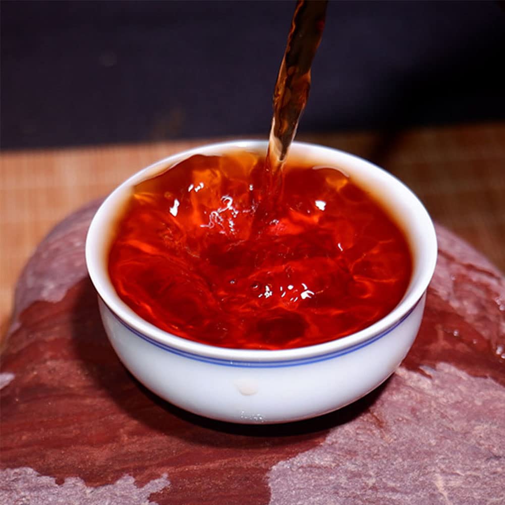 Jarteela - Pure Ripe Puerh Tea Cake Aged, 12.59oz/357g - Premium Chinese Yunnan Dark Tea - Rich In Antioxidants