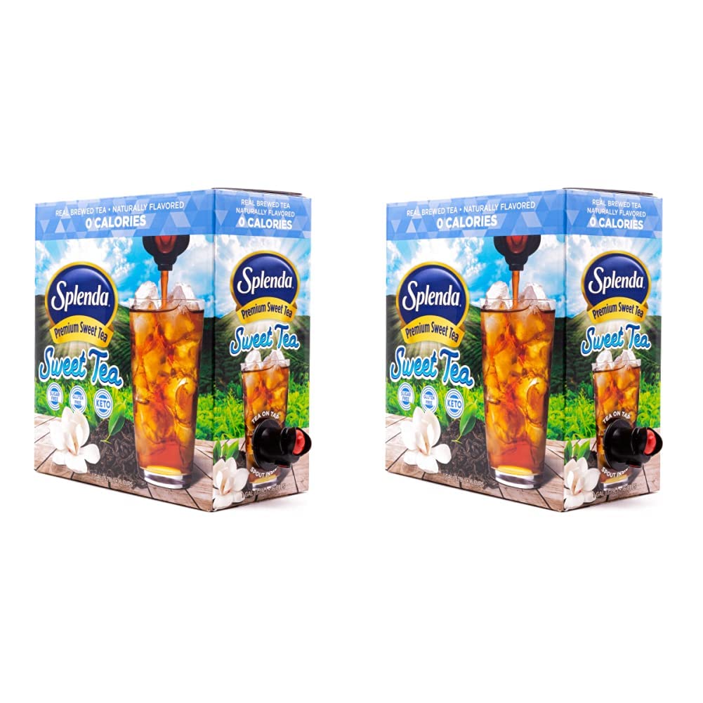 SPLENDA Premium Sweet Tea On Tap, 1 Gallon Bag In Box Ready to Drink Liquid, Sweet Tea, 128 Fl Oz