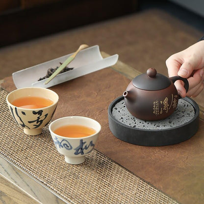 150ml Retro Natural Zisha Shih Tzu Teapot Teapot Kung Fu Tea Cup