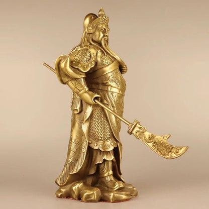 ZHONNA Guan Gong The God of Wealth Bronze Statue of Guan Yu The Chinese god of war attracts Wealth and feng Shui Gifts